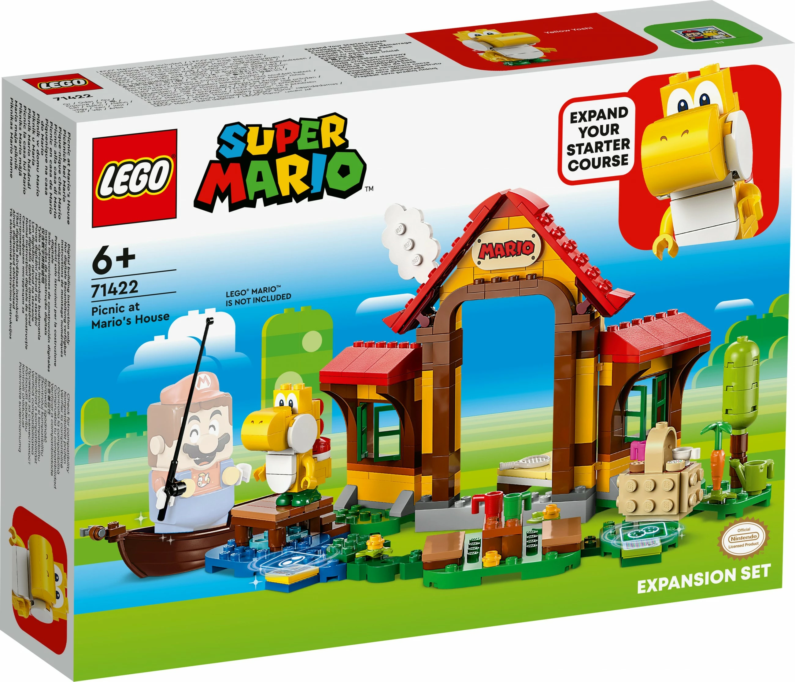 Set ndërtimi LEGO Super Mario, Picnic te Shtëpia e Marios, 259 copë, Multingjyrësh