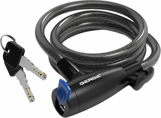 Kyç për biçikletë Gerda, i zi