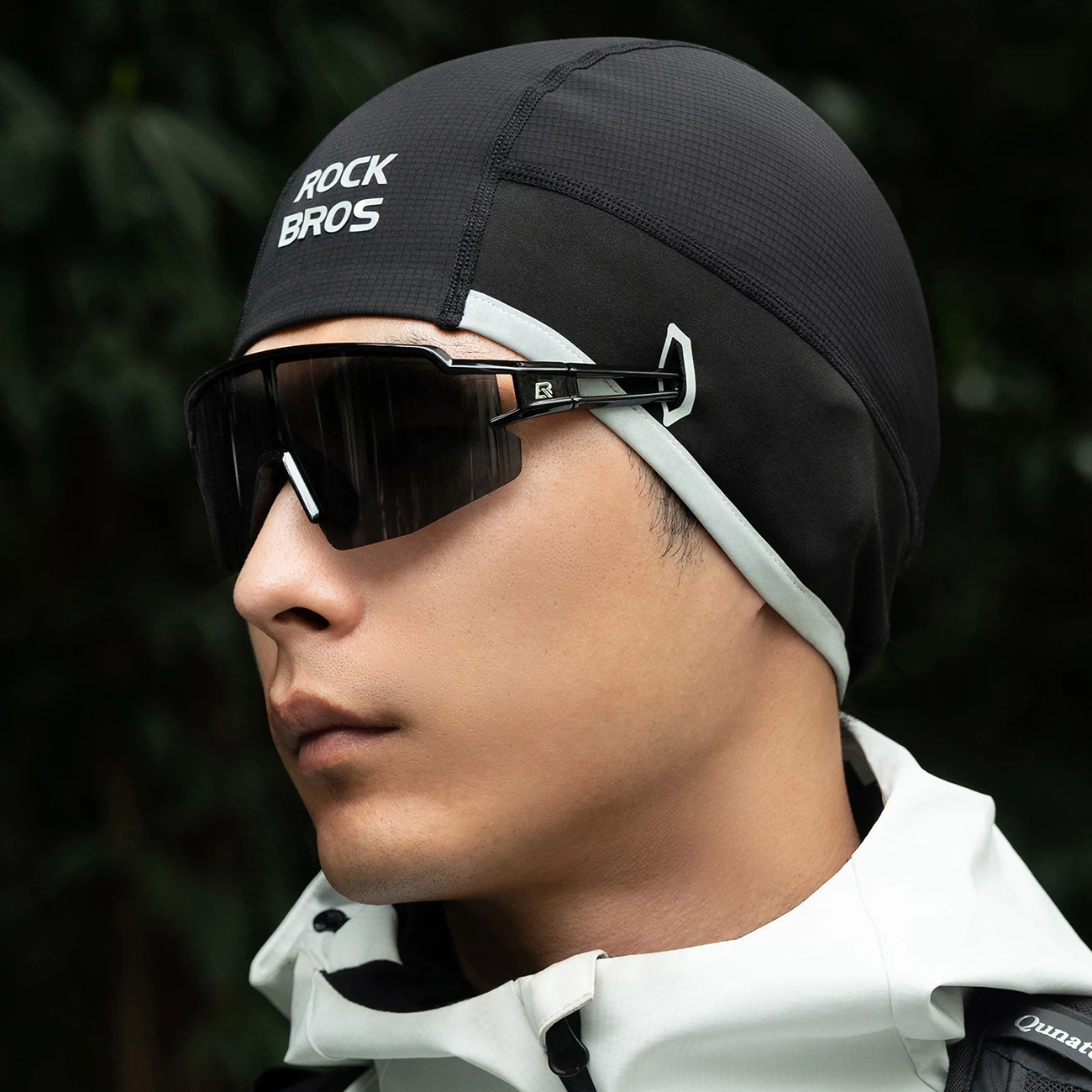 Kapelë çiklizmi dimërore Rockbros M016, windproof, fleece, 54-61 cm, e zezë
