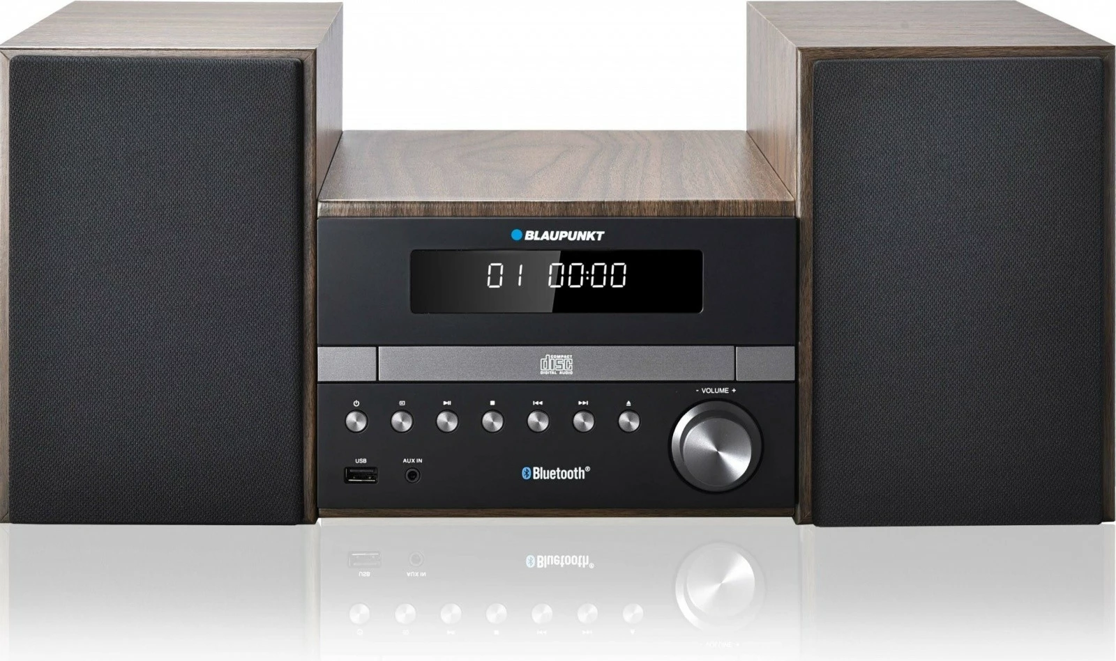 Micro Hi-Fi Blaupunkt MS46BT me Bluetooth, CD/MP3/USB/AUX, RDS, 300W, E zezë/Dru