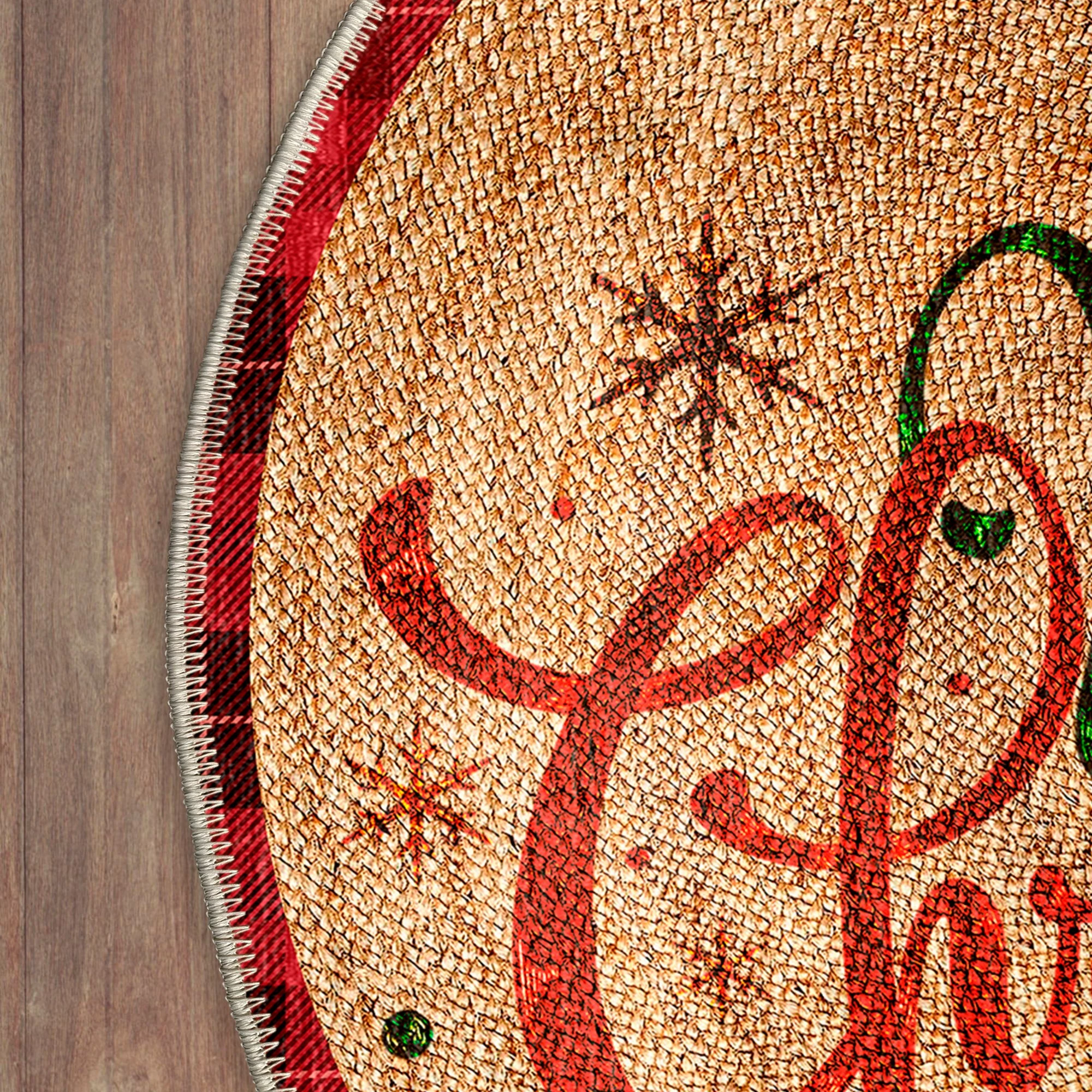 Qilim i rrumbullakët, shumëngjyrësh, 120x120cm, Conceptum Hypnose, Woobtny0318