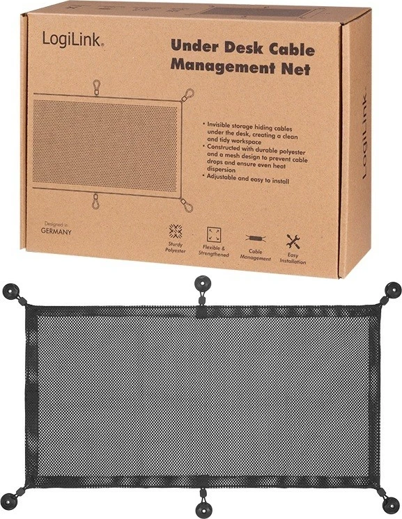 Organizues kabllosh LogiLink KAB0111, poliester, 69x34cm, zi