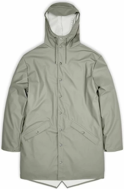 Jakne Rains, modeli Long, për meshkuj dhe femra, jeshile