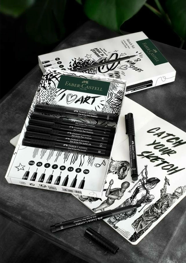 Set lapsash Faber-Castell 267102, 8 copë, ngjyrë e zezë