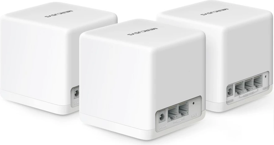 Sistem Mesh WiFi 6 Mercusys AX1500 H60X, 3-pack, Bardhë