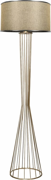 Llambë dyshemeje Firdo E27, ngjyrë ari-argjendi-bezhë, D38x155cm