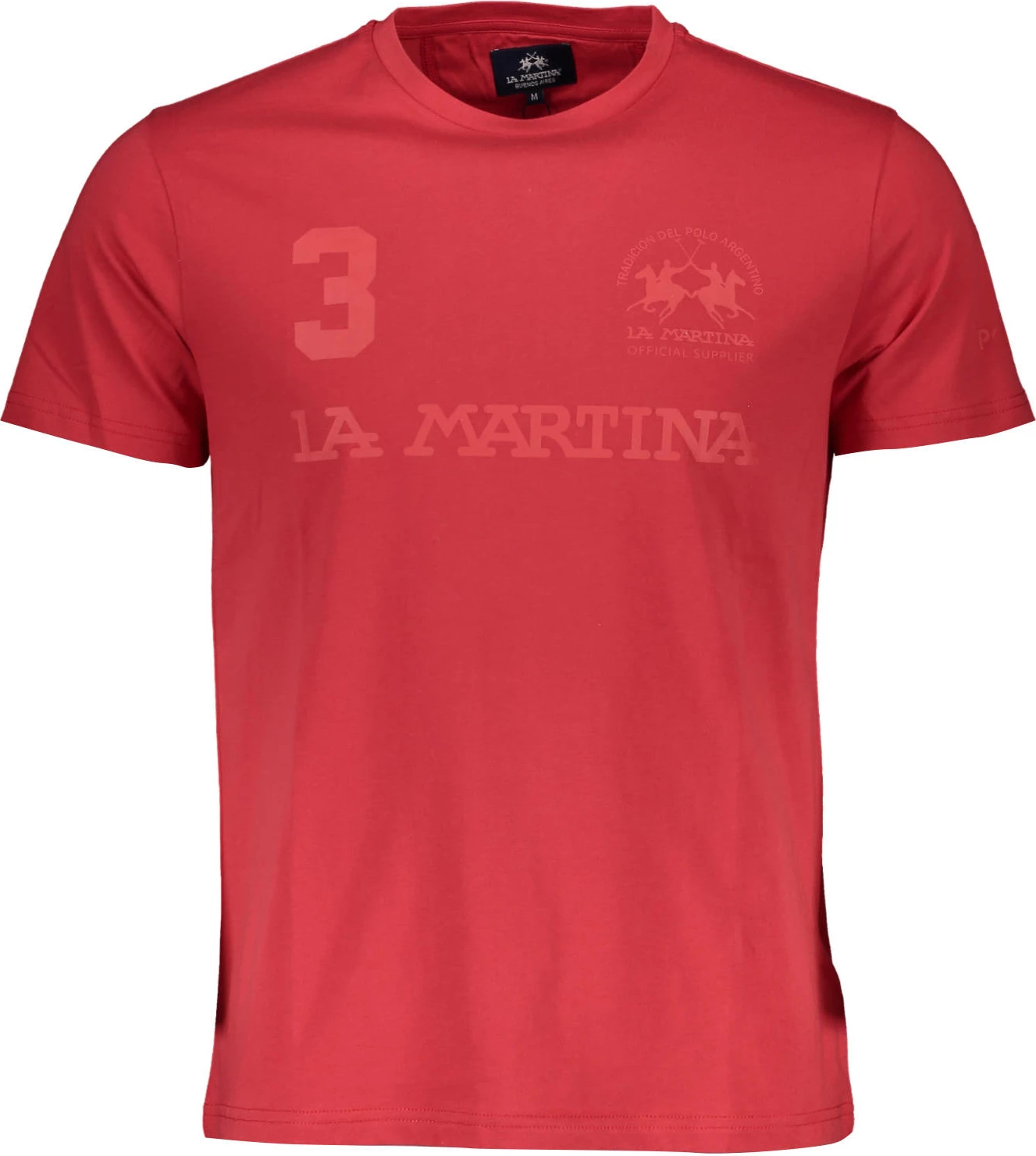 Maicë për meshkuj LA MARTINA, e kuqe