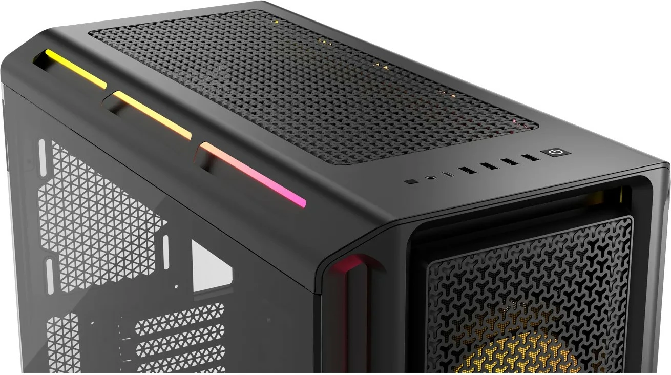 Kasë Corsair 5000T LX RGB, midi tower, xham i temperuar, e zezë