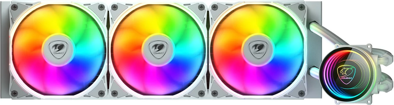 Ftohës uji për CPU Cougar Poseidon Elite 360, ARGB, i bardhë