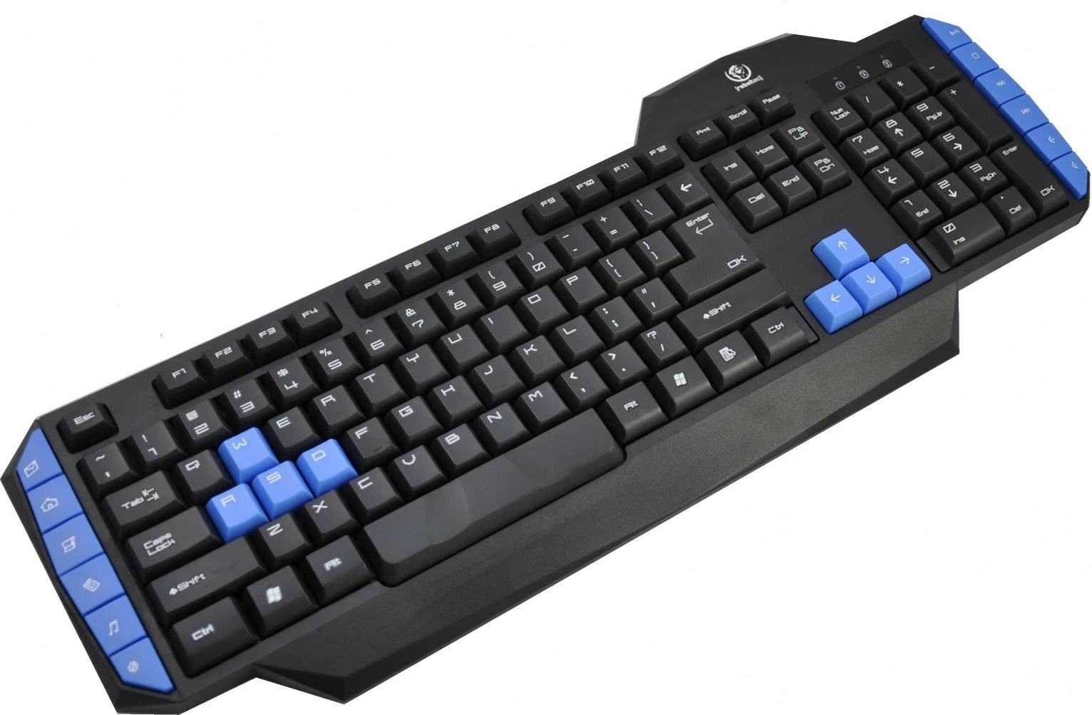 Tastierë gaming Rebeltec Warrior, USB, me kabllo, Zezë/Blu