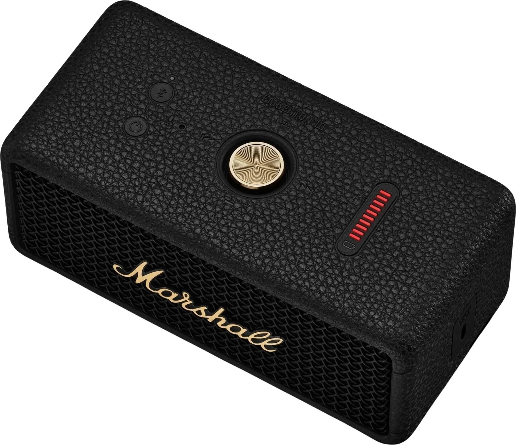 Altoparlant portativ Marshall Emberton III 32+ orë, Bluetooth 5.3, IP67, 360° sound, mikrofon, USB-C, i zi dhe bronz