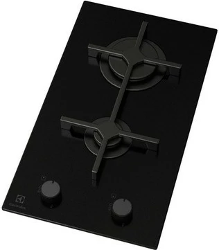 Pjatë me gaz dhe xham Electrolux EGC3322NVK, 30 cm, e zezë