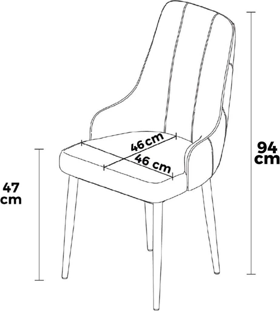 Set karrigesh (6 copë) Hanah Home, Newa, gri, kafe