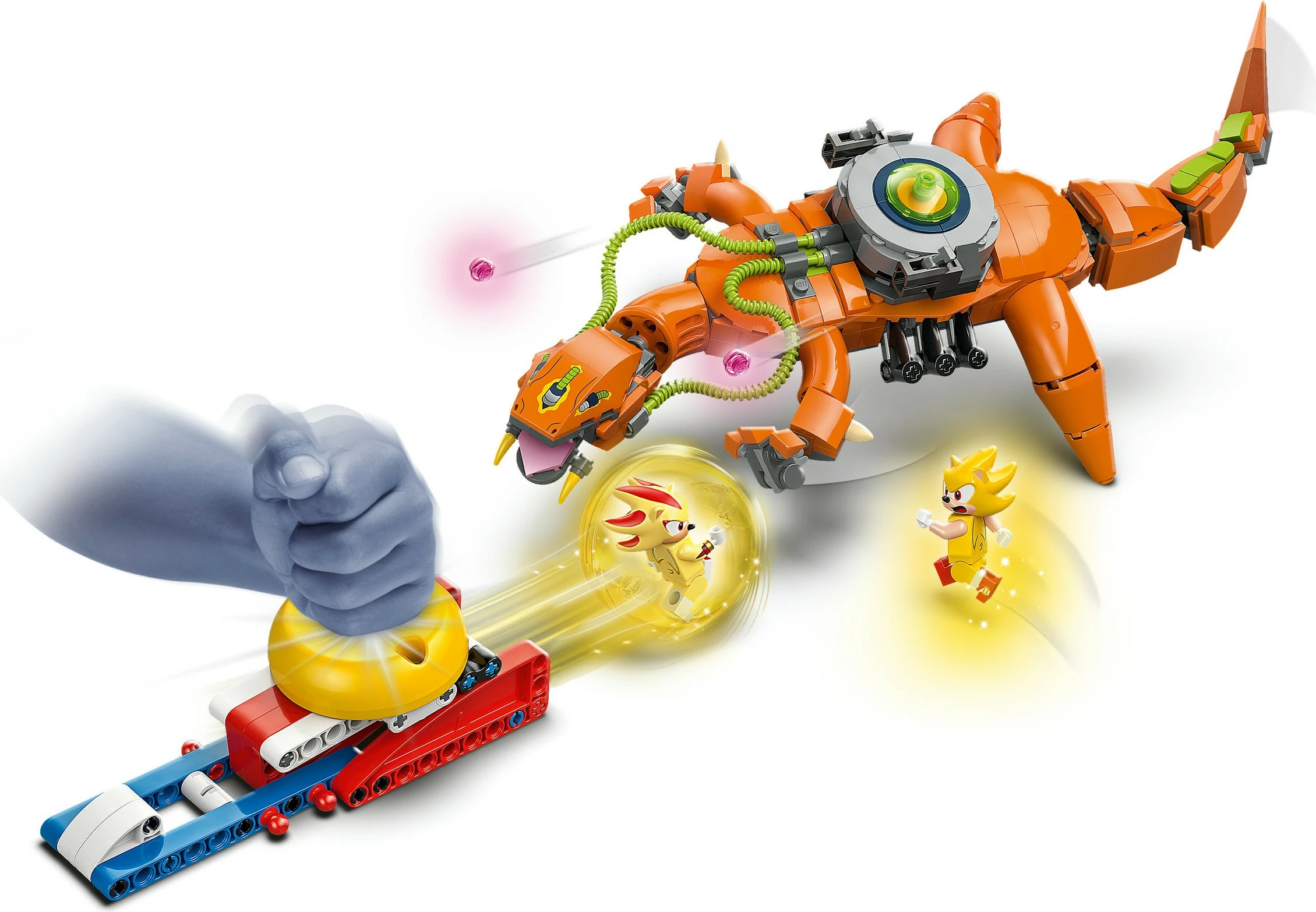 Set ndërtimi LEGO Sonic the Hedgehog 77003 Super Shadow vs. Biolizard, 419 pjesë, multikolor