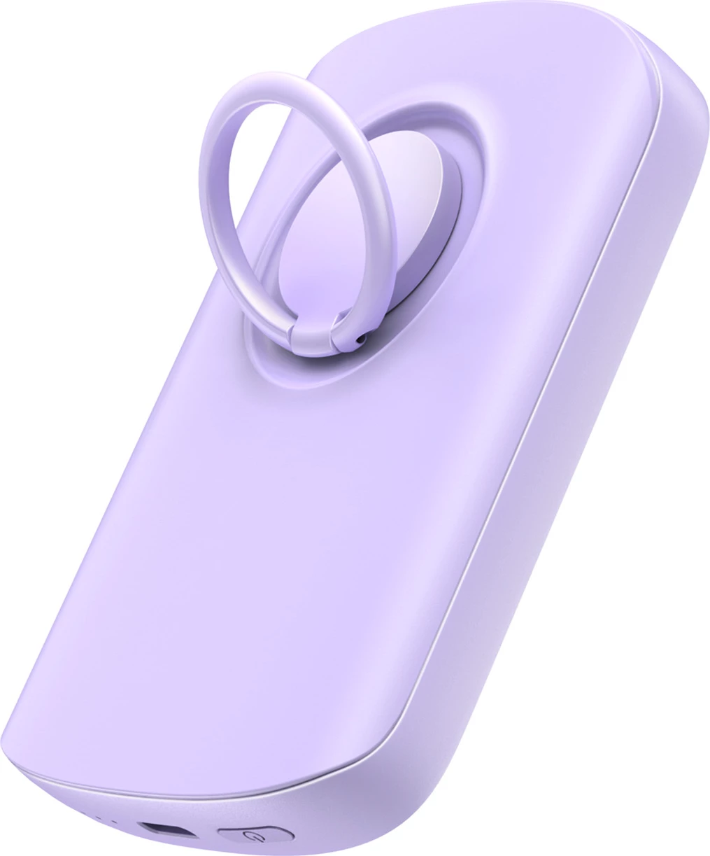 Powerbank wireless Joyroom JR-W030, 6000mAh, 20W, MagSafe, me unazë dhe mbajtëse, vjollcë