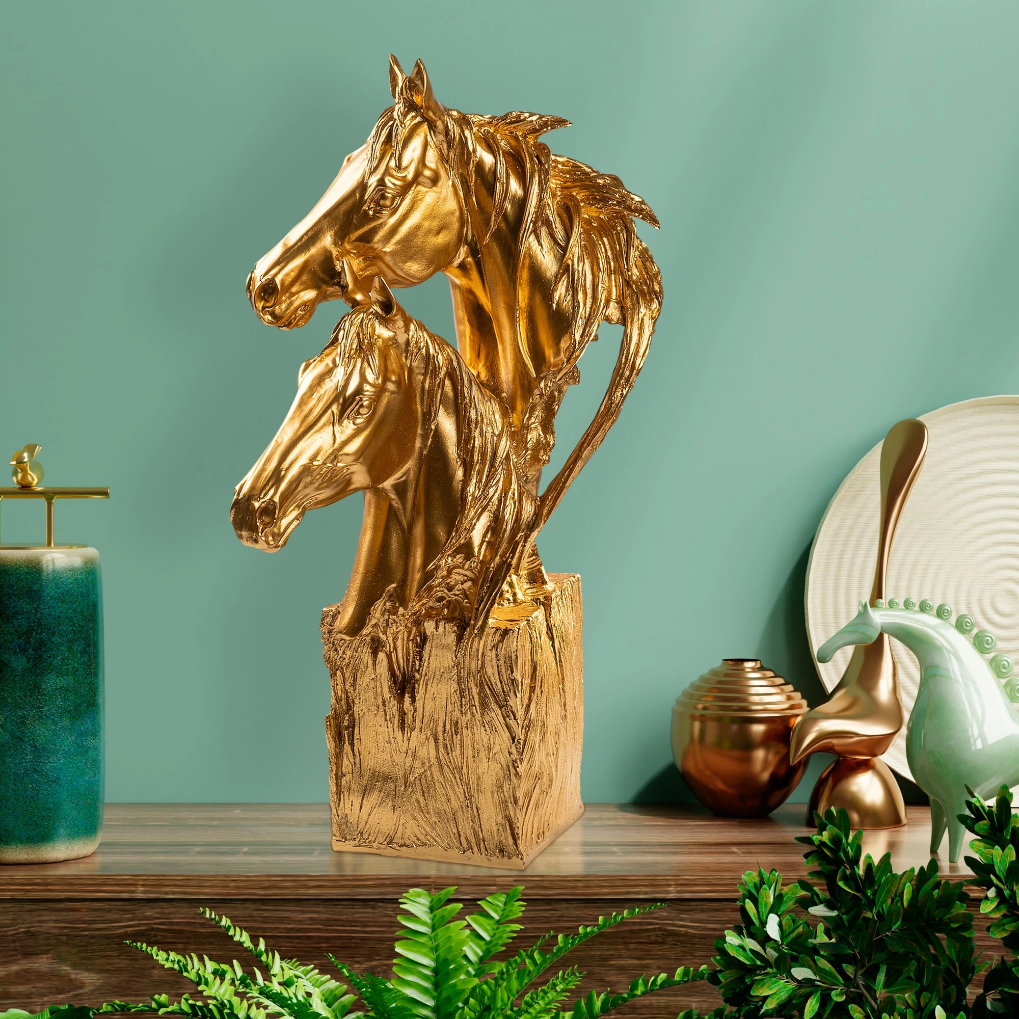 Objekt dekorativ Evila Originals, ngjyrë ari, Yak-043