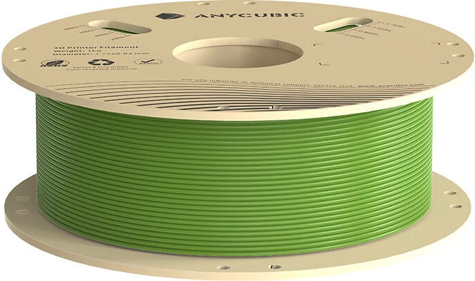 Set filamentesh PLA AnyCubic HPL20-101-4, 1.75 mm, 4 copë, Pantone, Jeshile/Portokalli/Kaltër/Vjollcë