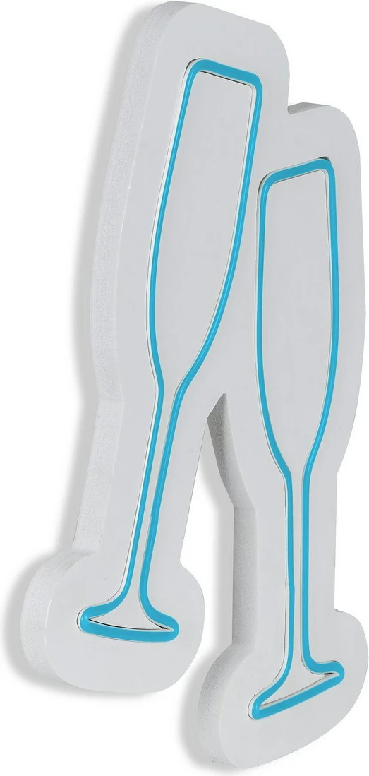 Dekor dritash LED, gota shampanje, plastikë, ngjyrë kaltër