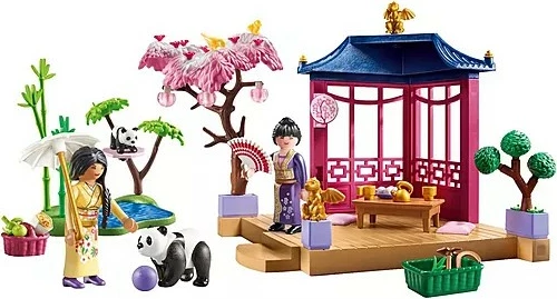 Set lodrash Playmobil My Life 71762 Asian Garden me panda, 111 pjesë