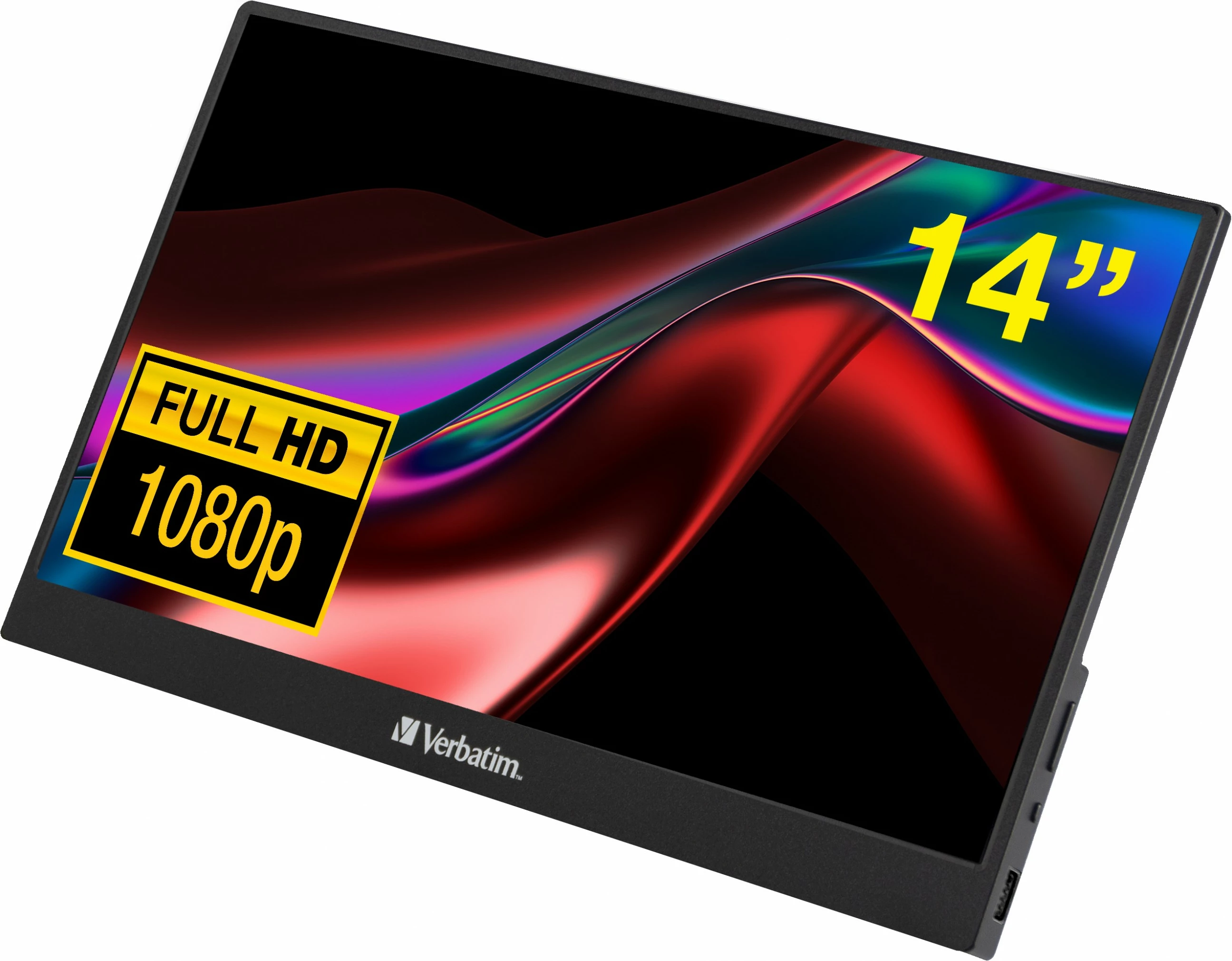 Monitor portativ Verbatim 49590, 14", Full HD, i zi