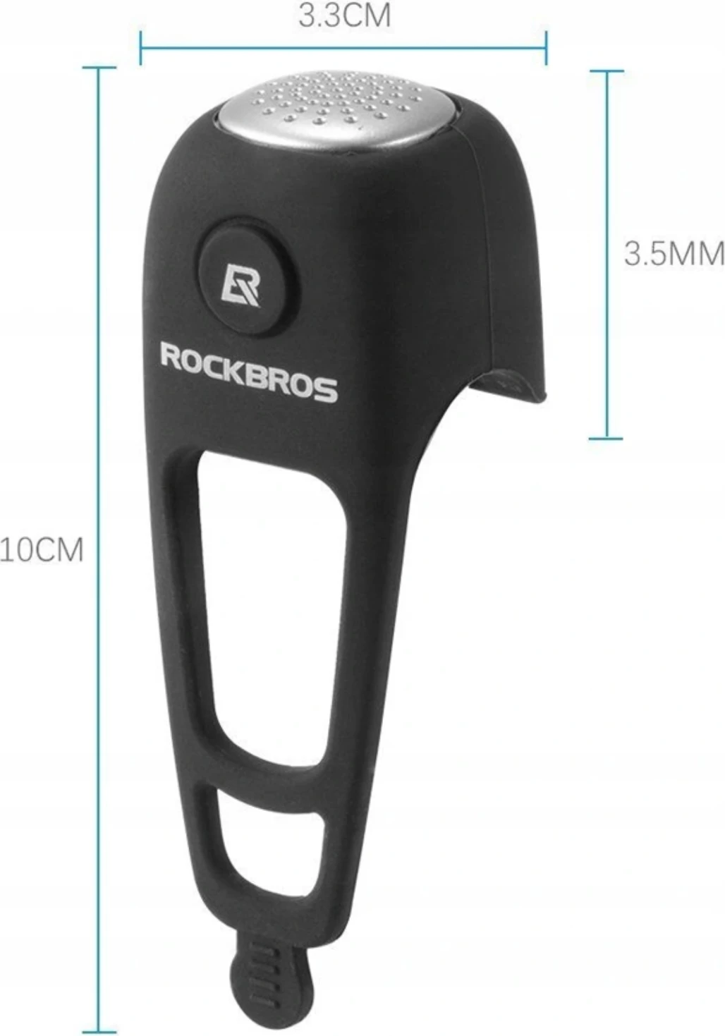 Zile elektronike biçiklete Rockbros CB1709BK, silikoni, e zezë