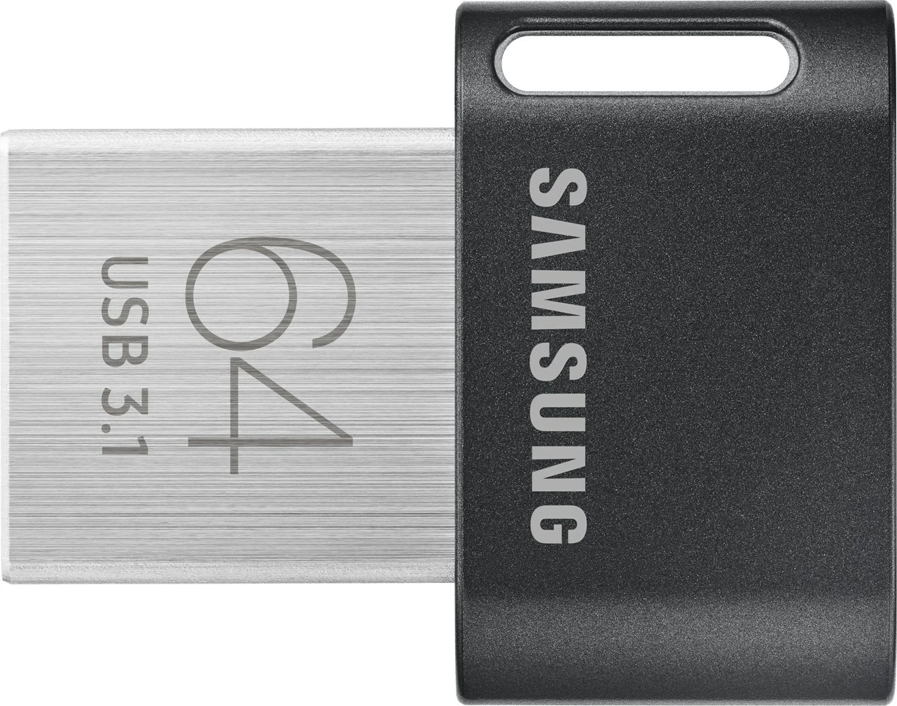 USB flash drive Samsung MUF-64AB FIT Plus, 64 GB, USB 3.2, Gri/Argjend