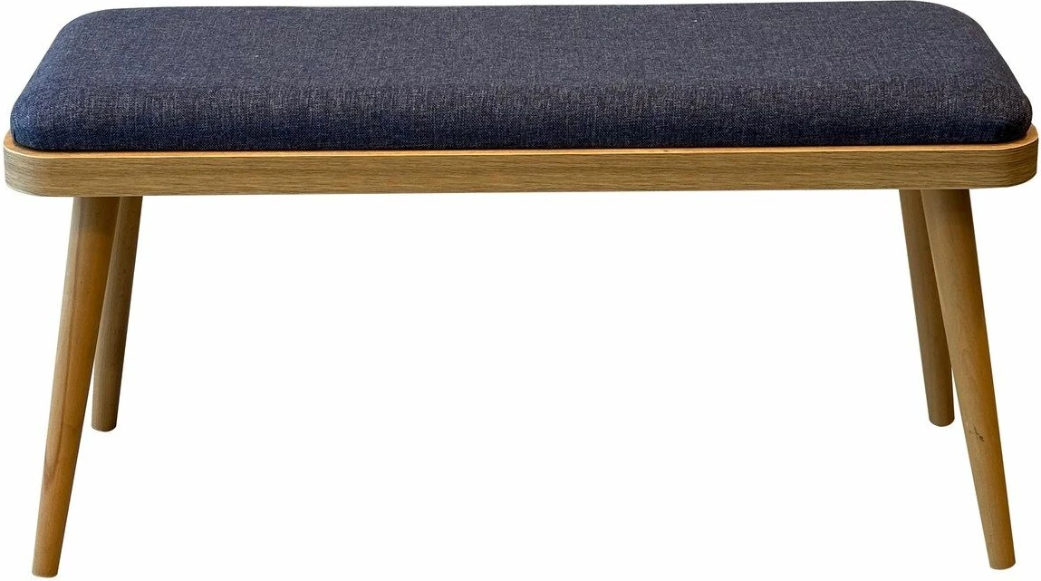 Tavolinë me karrige, zgjatshme, 4 pjesë, ngjyrë lis dhe kaltër e errët, Vina Mini 01 1048