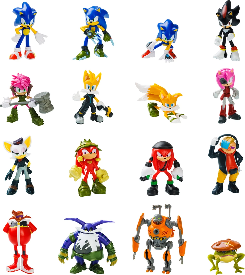 Figurinë koleksionuese P.M.I. Sonic Prime, Gaming Heroes, 5-pack + 1 fletë sticker 6.5 cm, assorted (S1)