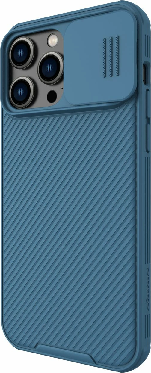 Mbështjellës Nillkin CamShield Pro për iPhone 14 Pro Max, me kapak kamere, Kaltër