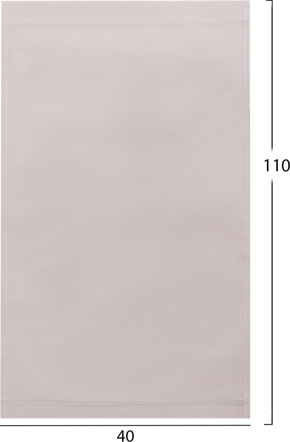 Pëlhurë zëvendësuese për shezlong Limnos, ngjyrë krem, 40x110cm