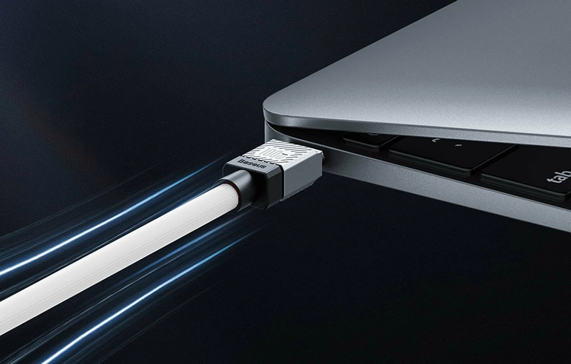 Kabllo USB Baseus CAKW000602 USB-A në USB-C 1 m 100 W, e zezë