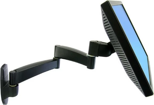 Krah muri për monitor Ergotron 200 Series, 2 zgjatje, 24 inch, 11.3 kg, i zi