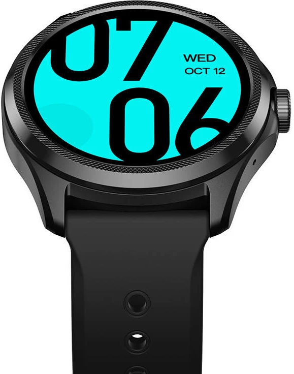 Smartwatch Mobvoi TicWatch Pro 5 GPS Elite Edition, 1.43", 32GB, 2GB RAM, i zi, set me rrip silikoni dhe rrip eco-leather