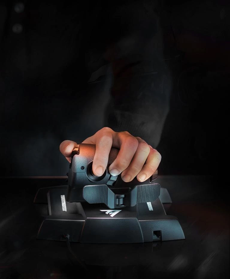 Joystick HOTAS Thrustmaster T.16000M FCS për PC, me throttle TWCS, e zezë/portokalli, set 2-pjesësh