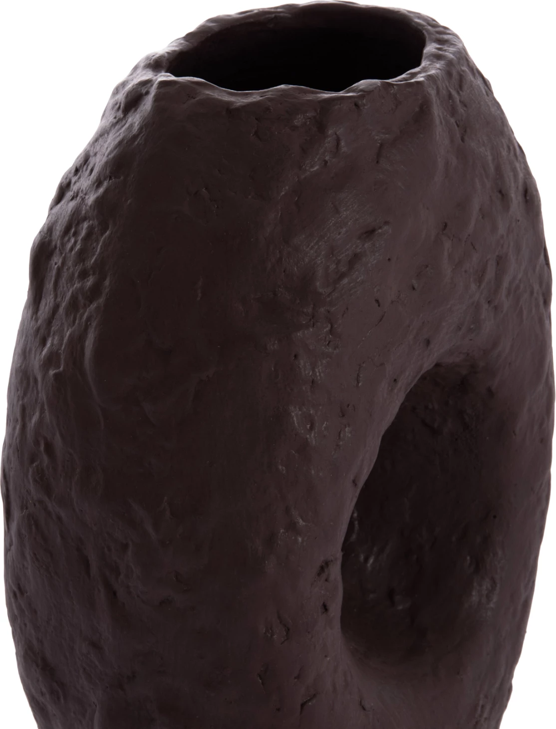 Vazo dekorative tavoline NAMENTIS, terrakotë, ngjyrë çokollate, FH4673.07L, 26.5x16x36.5cm