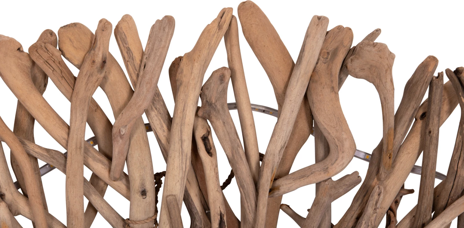 Sconce dekorativ muri DREAMER2, dru natyral, LED, 120x60x7cm