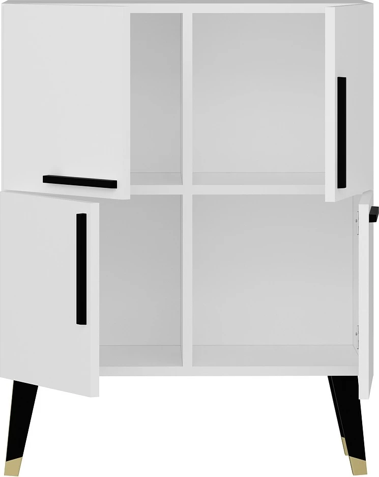 Konsol Skye Decor, e bardhë, 70x90x35cm