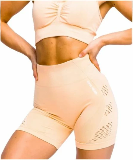 Shorce për femra GymHero, ngjyrë krem