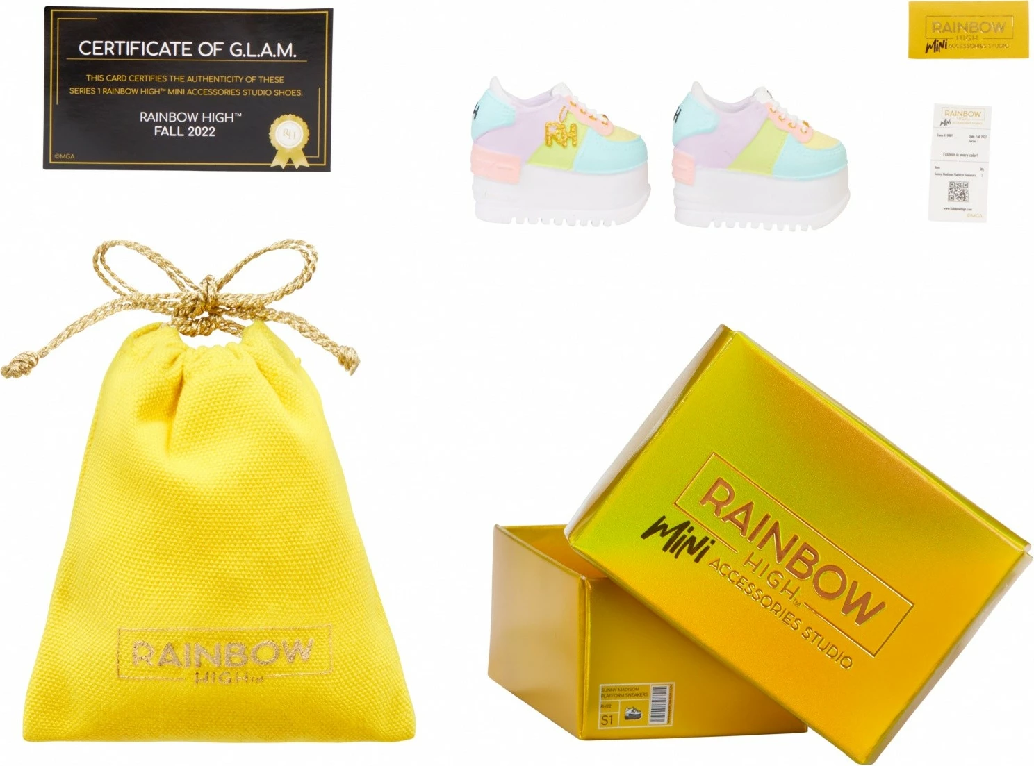 Aksesor këpucë për kukulla Rainbow High, MGA, 1 copë, shumëngjyrëshe