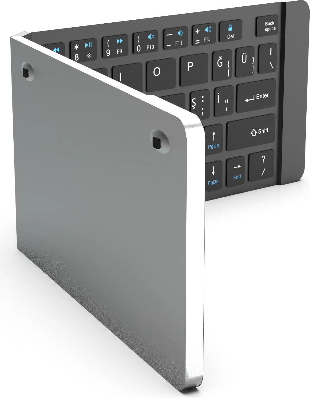 Set tastature dhe maus Incase IBK-579BT, mini, Bluetooth, palosëse, silver