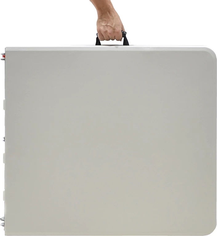 Tavolinë profesionale për catering, palosëse, granit e bardhë, 183x76x74