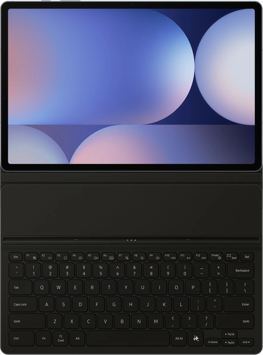 Mbështjellës tastierë Samsung EF-DX820, QWERTZ, Gjermanisht, Touchpad, Galaxy Tab S10+, Galaxy Tab S9+, Galaxy Tab S9 FE+, E zezë