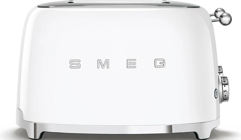 Toaster SMEG TSF03WHEU 4 feta, 2000W, stil i viteve 50', bardhë
