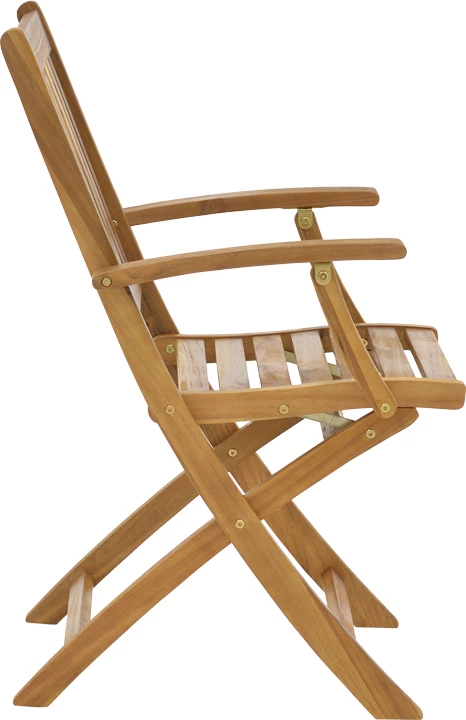 Tavolinë me karrige për terasë, Mobie-Jaybo, set prej 5 copash, dru akacie, 100x65x72cm