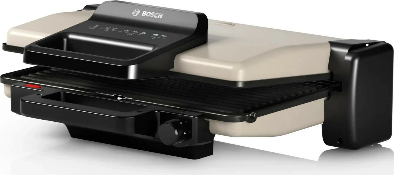 Grill kontakti Bosch TCG3302, 2000W, argjendtë