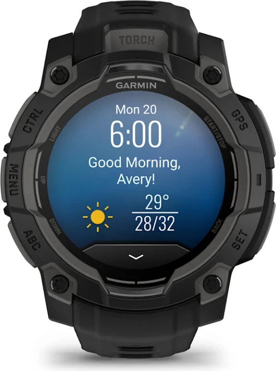 Smartwatch Garmin Instinct® 3 AMOLED, Black, 45 mm