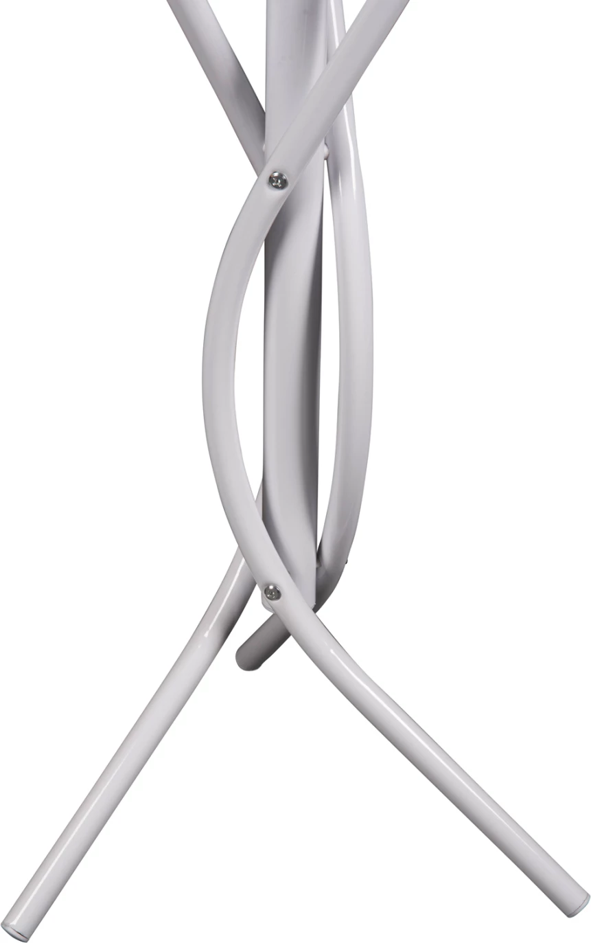 Varëse dyshemeje FH9575.02 metalike, ngjyrë e bardhë, 7 pozicione varëse, 41x41x176H cm