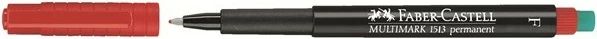 Marker Faber-Castell Multimark, majë fine, i zi dhe i kuq, 1 copë