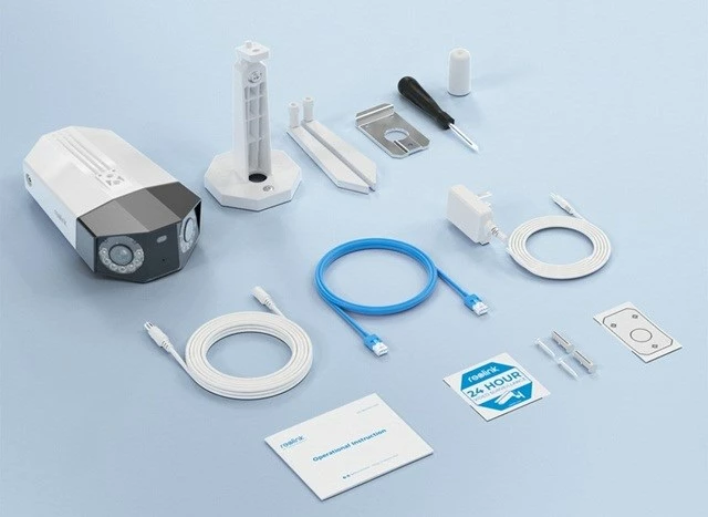 Kamerë sigurie Reolink Duo Series W730, 4K, Wi-Fi, pamje panoramike 180°, e bardhë