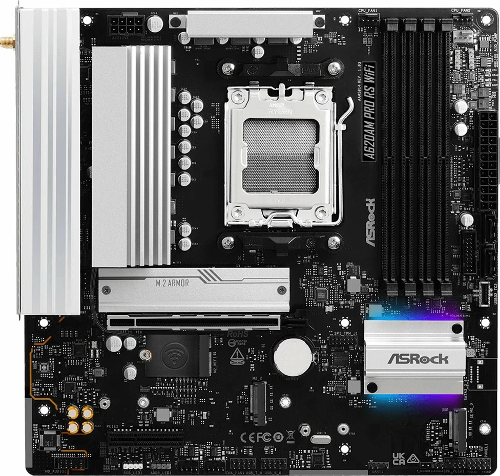 Pllakë amë ASRock A620AM Pro RS WiFi, Micro ATX, AM5, DDR5